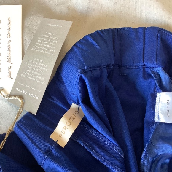 Purotatto cotton pants slacks made in Italy - Picture 6 of 9